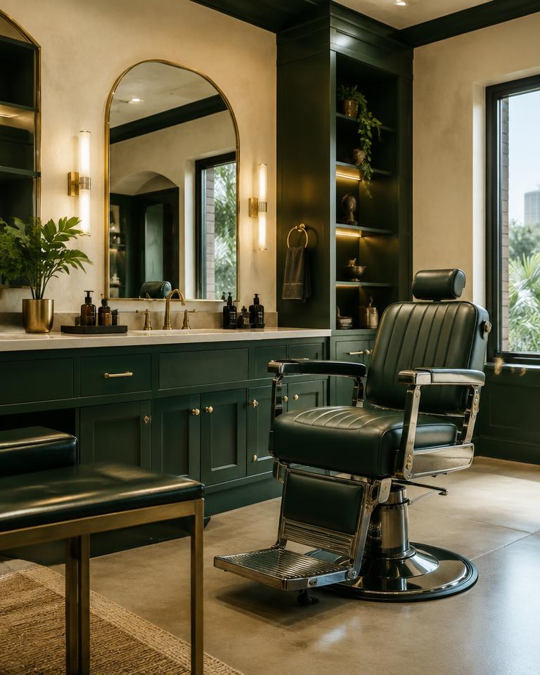 The refined D'palm barbershop